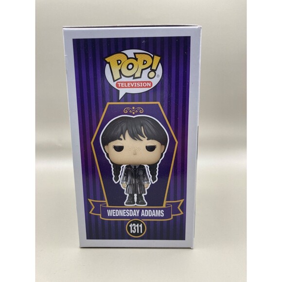 Funko Pop! Wednesday Addams # 1311 Hot Topic Exclusive Metallic Toy Collectible - Picture 4 of 10